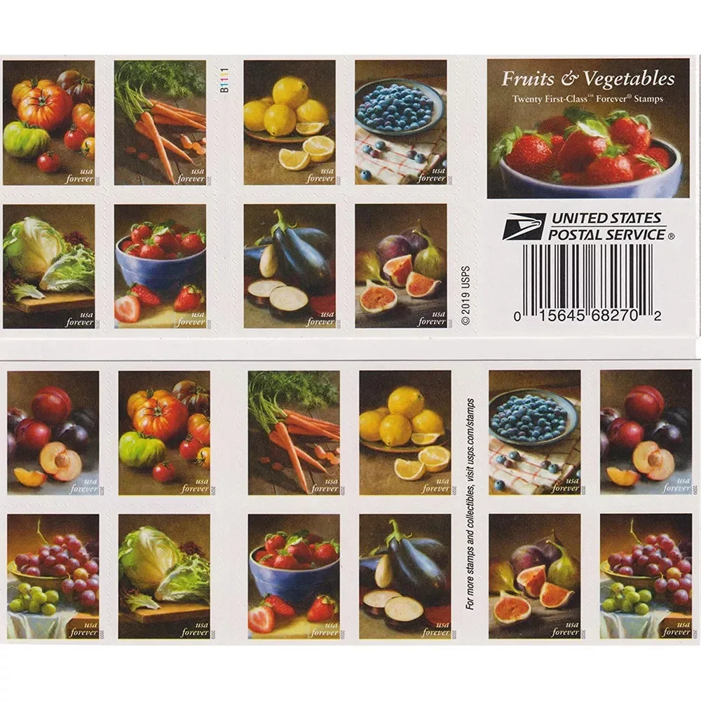 Fruits & Vegetables Stamps