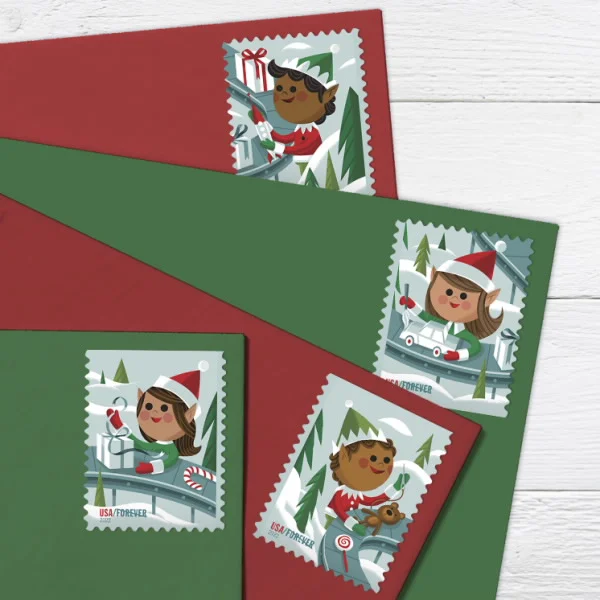 Holiday Elves Stamps