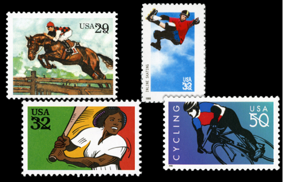 Usps stamps1 15.Sports Elements on USPS Stamps22