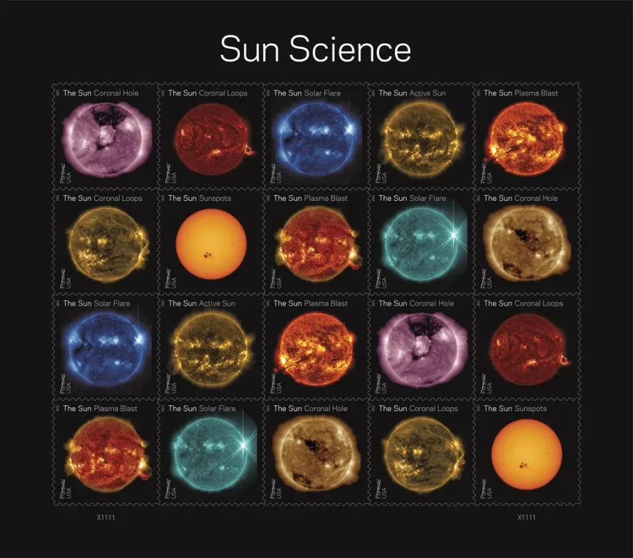 Sun Science Stamps