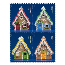 Contemporary Christmas: Gingerbread Houses Stamps