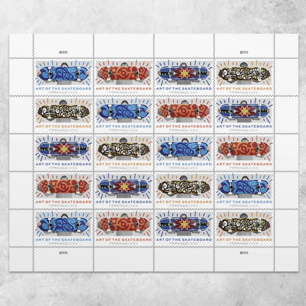 Art of the Skateboard Stamps