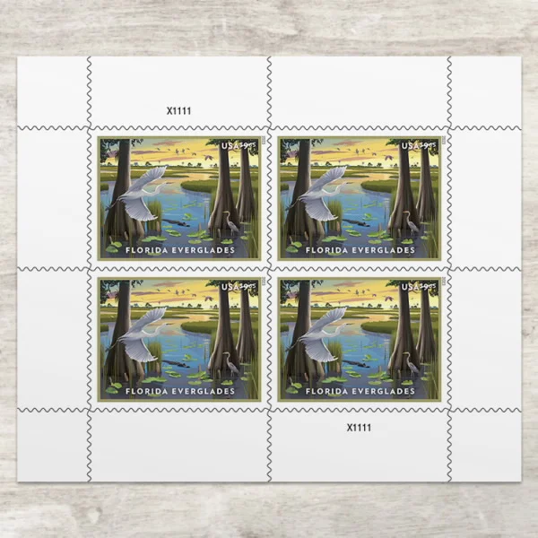 $9.65 Florida Everglades Stamps