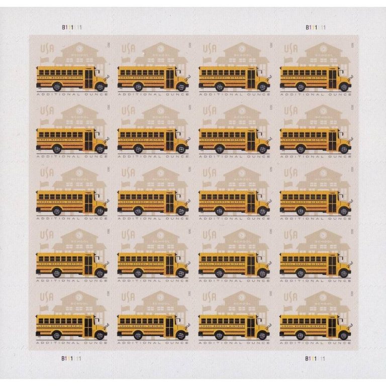 School Bus Stamps
