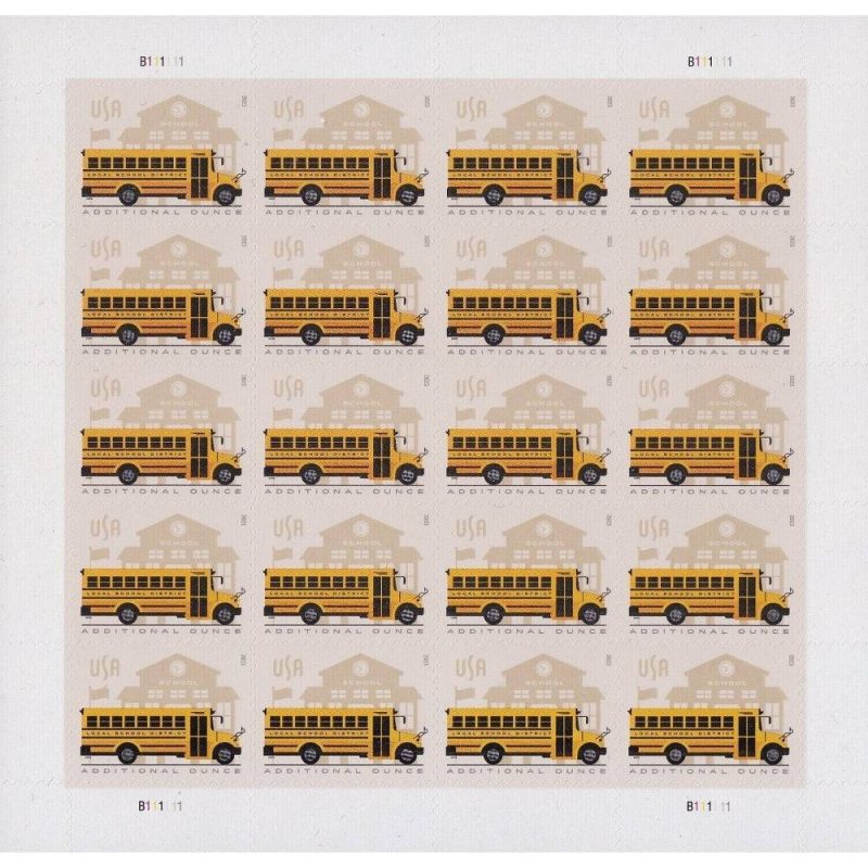 School Bus Stamps