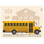 School Bus Stamps