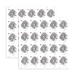 2015 Imperforate Vintage Rose stamps