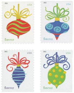 Holiday Baubles 2011 Stamps