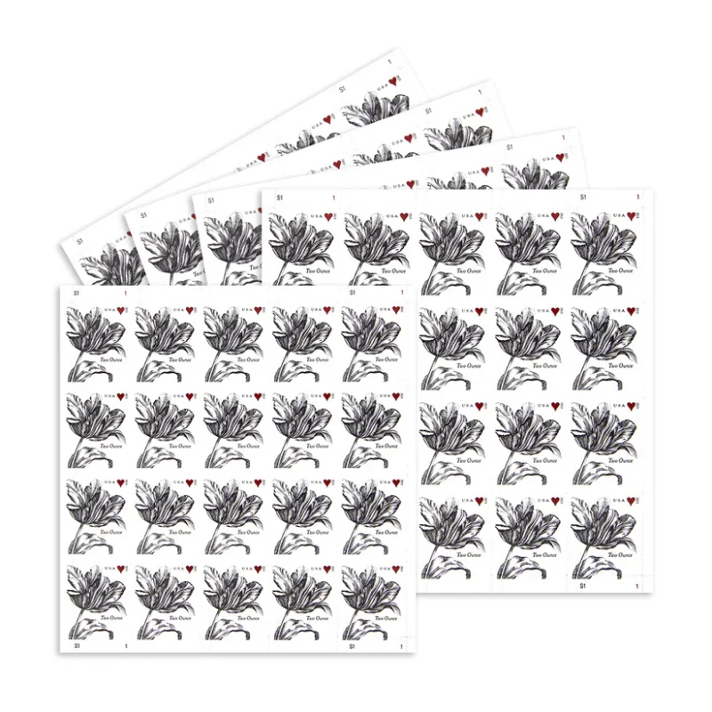 2015 Imperforate Vintage Rose Stamps