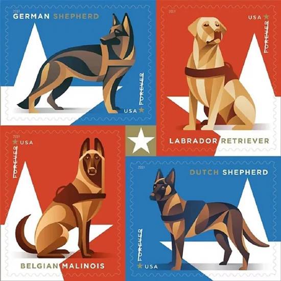 Military Working Dogs 2019 Stamps