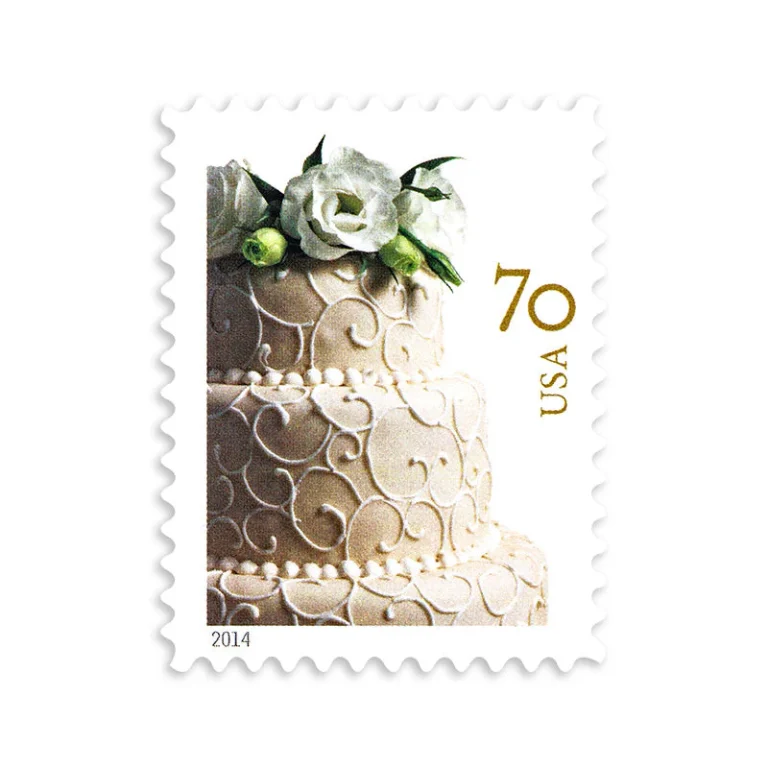 Wedding Cake 2014 Postage Stamps