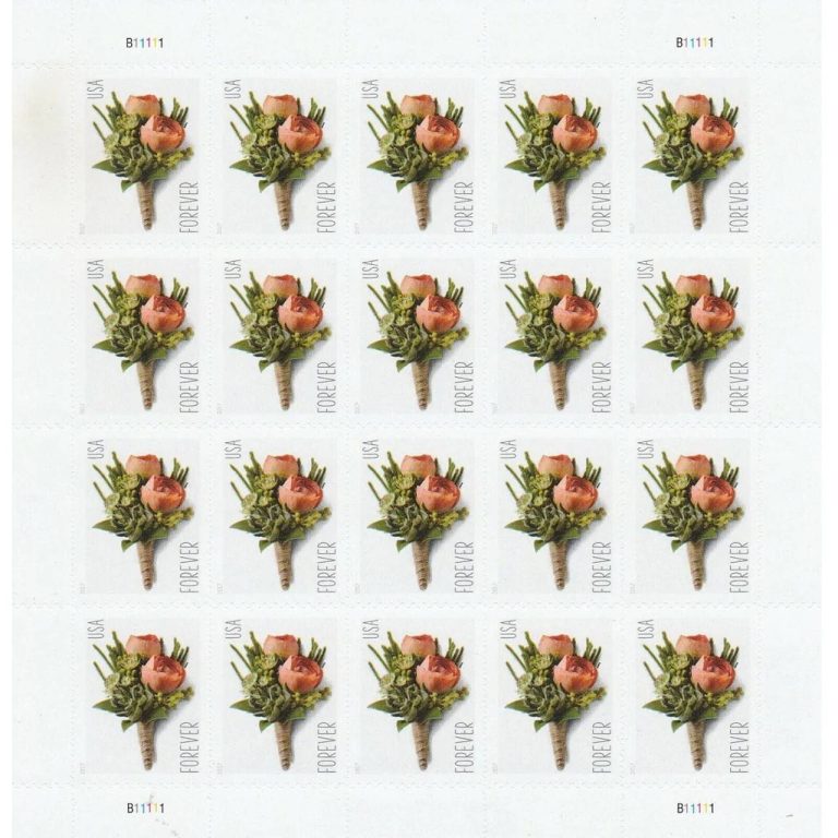 Celebration Boutonniere 2017 stamps