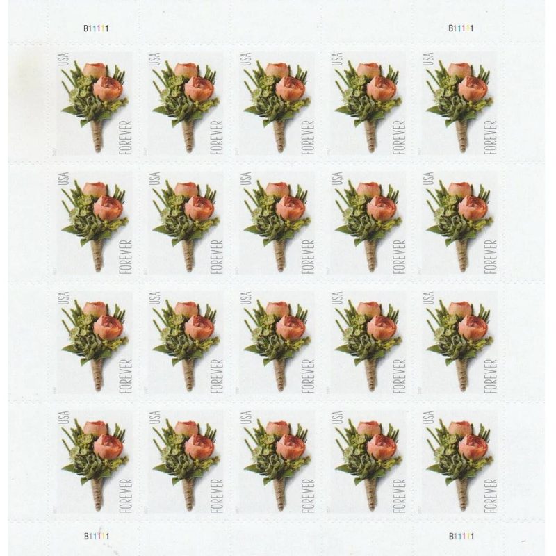 Celebration Boutonniere 2017 stamps