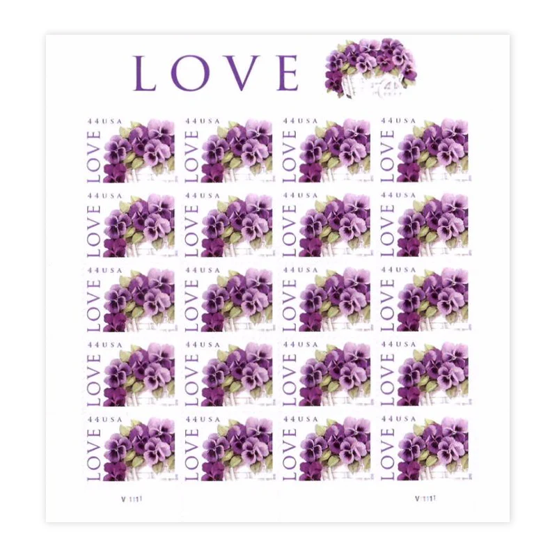2010 Love-Purple Orchid in Snow Postage Stamps