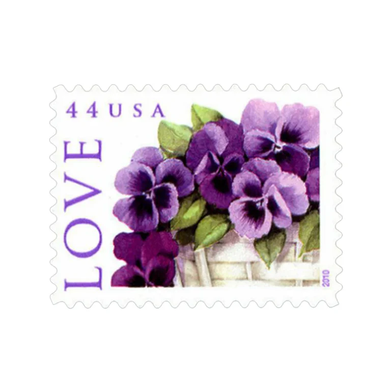 2010 Love-Purple Orchid in Snow Postage Stamps