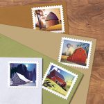 Barns Postcard Stamps