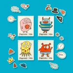 Message Monsters Stamps