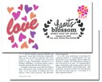 Hearts Blossom Stamps