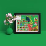 Goodnight Moon Framed Stamps
