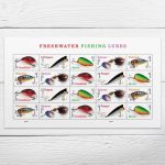 Freshwater Fishing Lures Stamps