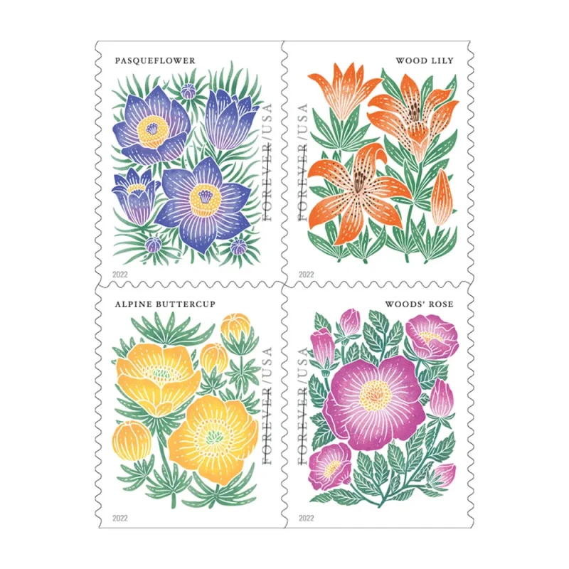 Mountain Flora Stamps