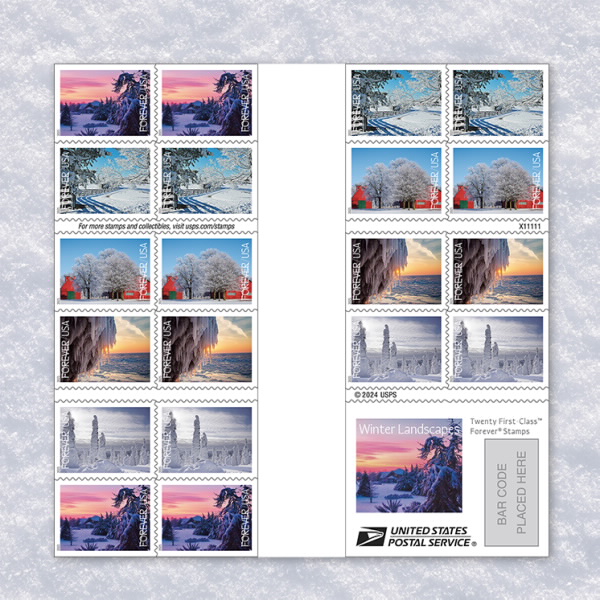 2025 Winter Landscapes Stamps 2025 Winter Landscapes Stamps
