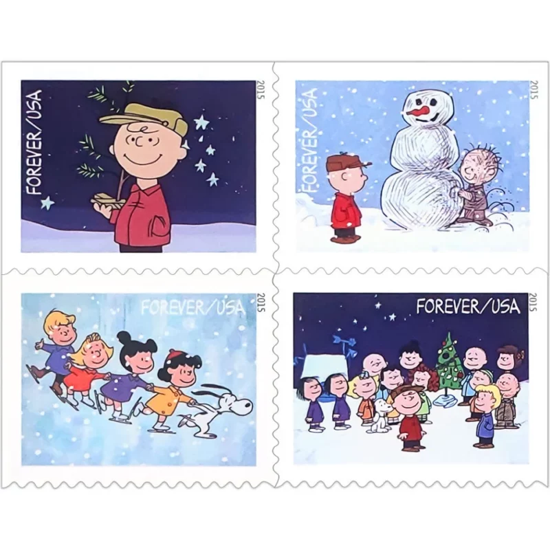 A Charlie Brown Christmas stamps