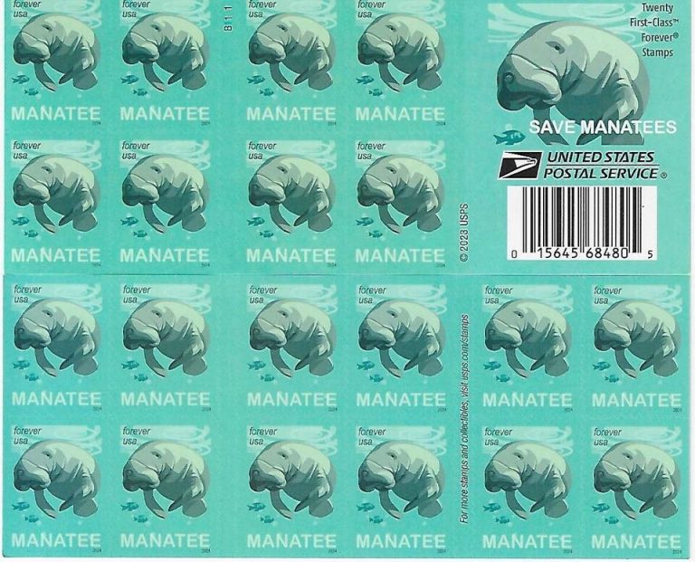 Save Manatees Stamps
