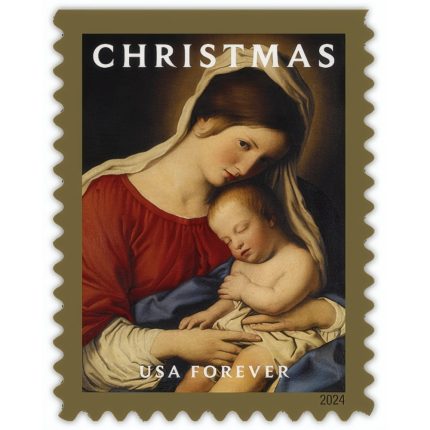 Christmas Madonna and Child Stamps
