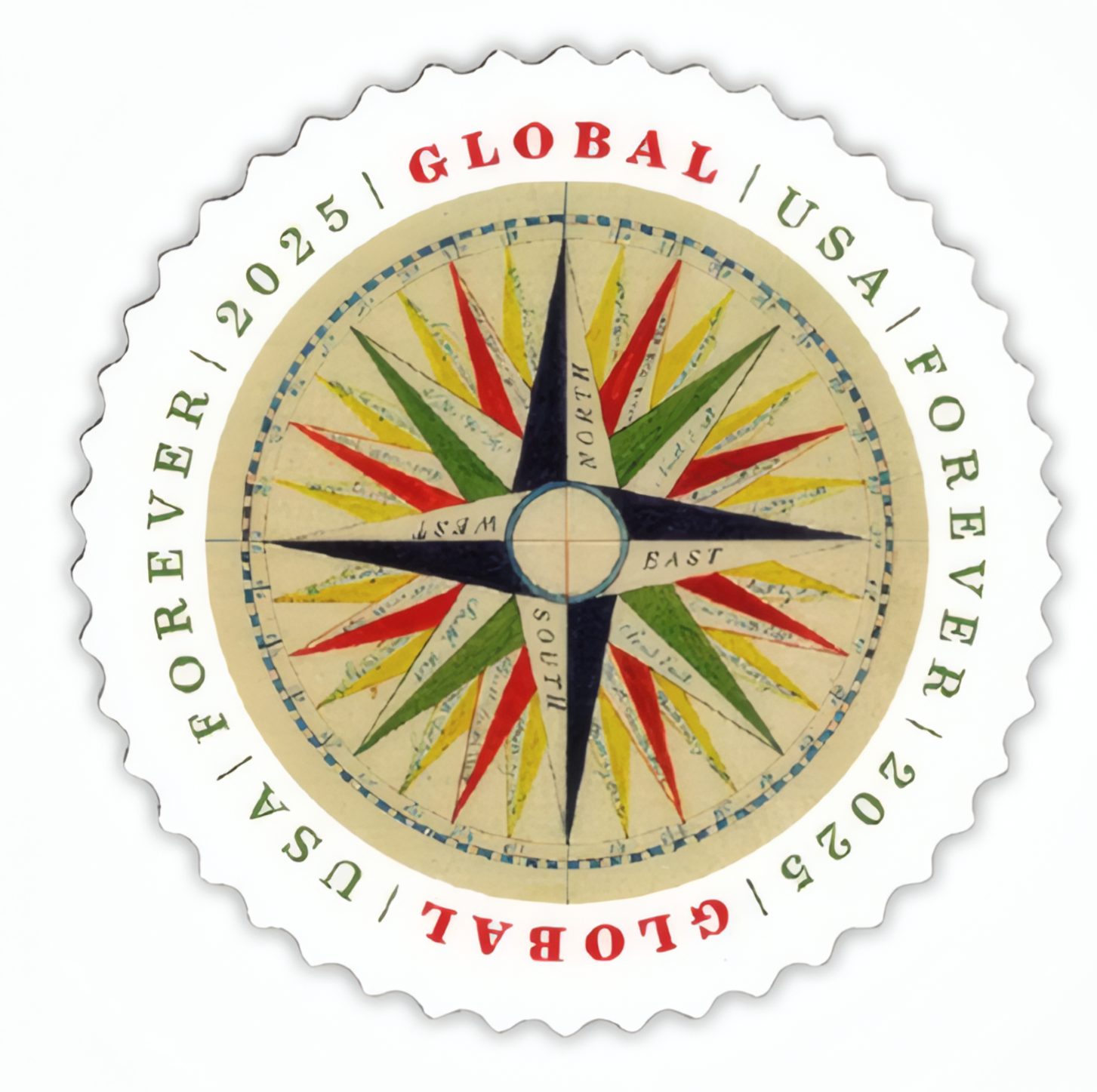 Global: 1794 Compass Rose Stamps Global: 1794 Compass Rose Stamps