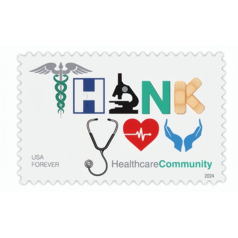 Thank You, Healthcare Community 2024 Stamps