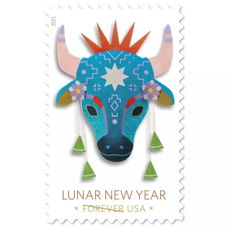 2021 Lunar New Year: Year Of The Ox stamps