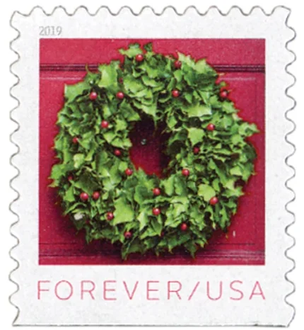 Holiday Wreaths Stamps