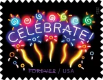 Neon Celebrate Stamps