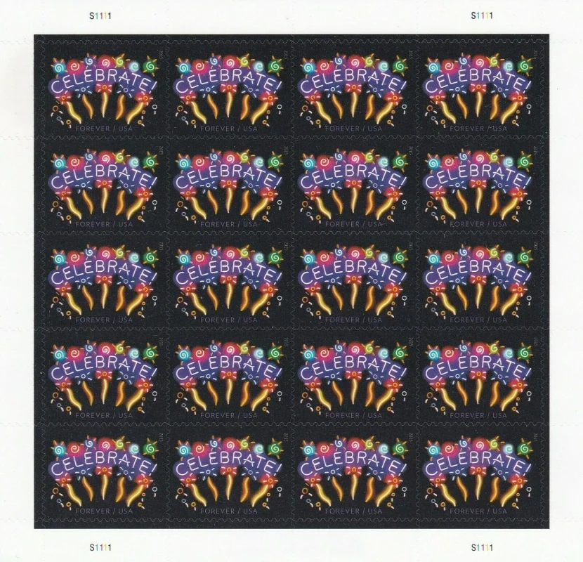 Neon Celebrate Stamps