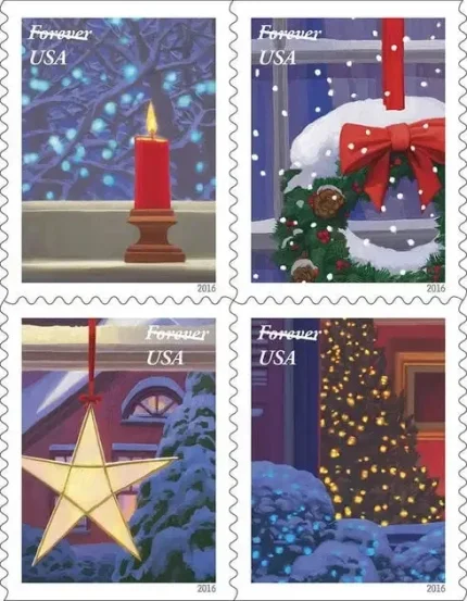 Holiday Windows Stamps