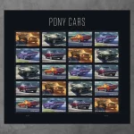 Pony Cars Stamps