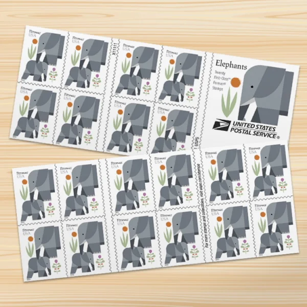 Elephants Stamps