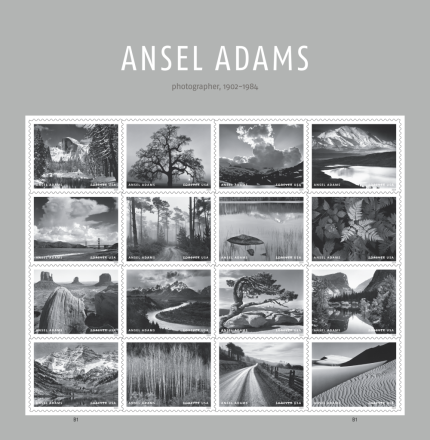 Ansel Adams Framed Stamps