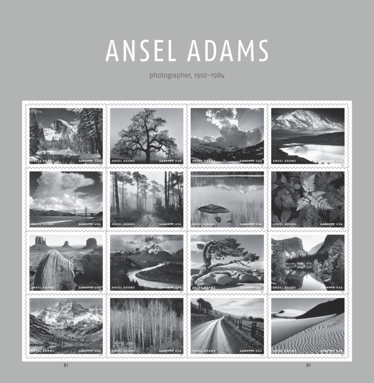 Ansel Adams Framed Stamps